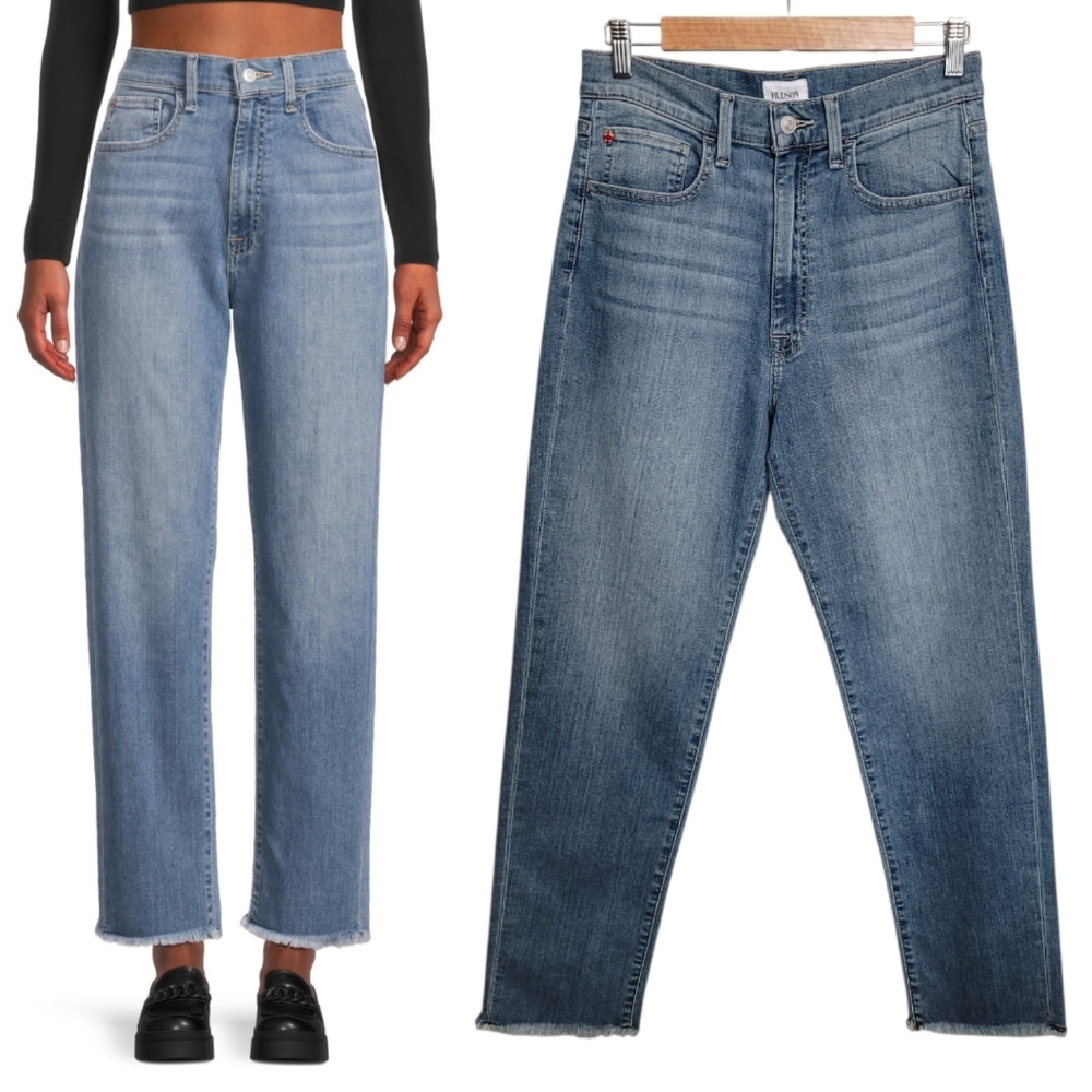 🆕️ Hudson Kass High Rise Straight Ankle Jeans In Stella